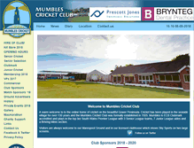 Tablet Screenshot of mumblescricket.com